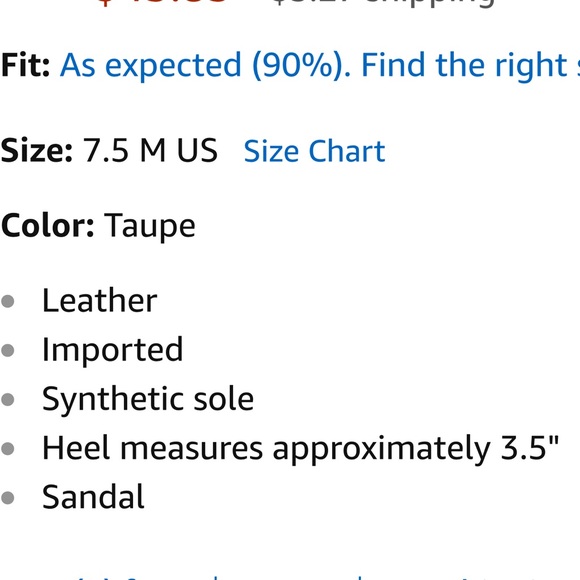 ADRIENNE VITTADINI SIZE 6 GOLD GROVIS DRESS SANDAL - Picture 5 of 8